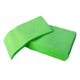 Serviette Papier Molletonnée 1/8 40X40 Vert Pomme (1.200 Utés)