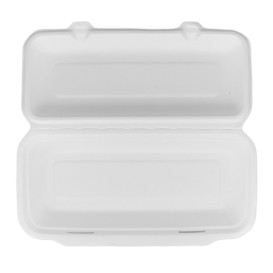 Suikerriet Gescharnierd Panini Container 29x27,3x3,75cm (200 stuks) 