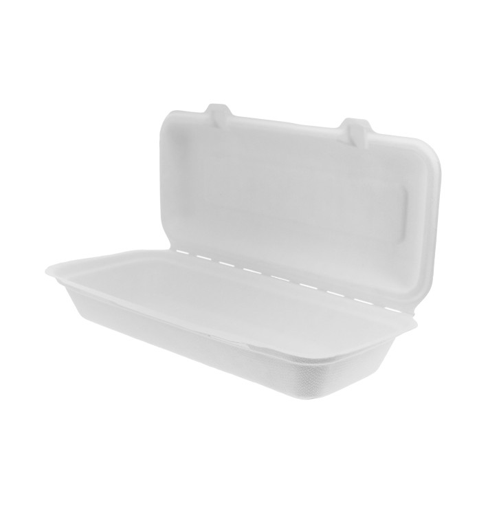 Suikerriet Gescharnierd Panini Container 29x27,3x3,75cm (200 stuks) 