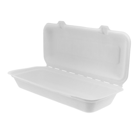 Suikerriet Gescharnierd Panini Container 29x14x6cm (50 stuks)