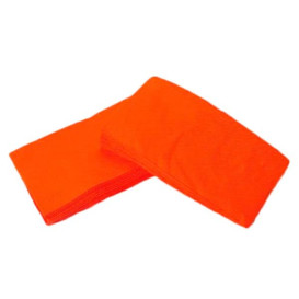 Serviette Papier Molletonnée 1/8 40X40 Orange(1.200 Utés)