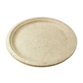 Assiette en Son de Blé Naturel Ø26cm (50 Unités)