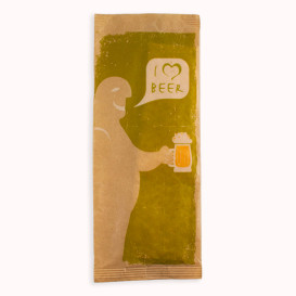 Enveloppe Porte-Couverts avec Serviettes "I Love Beer" (125 Utés)