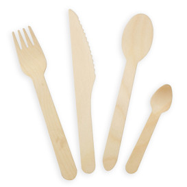 Fourchette en Bois 16cm (2500 Utés)