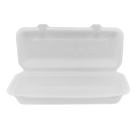 Suikerriet Gescharnierd Panini Container 29x27,3x3,75cm (200 stuks) 