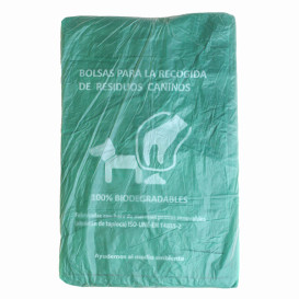 Rouleau de sac excrément chien 100% bio 18x26cm (100 unités)