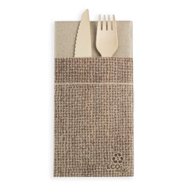 Zakvouw papieren servet Jute 40x40cm (30 stuks) 