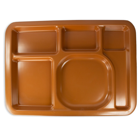 Barquette Plastique PS Dur Chocolat 5C 470x350mm (25 Utés) 