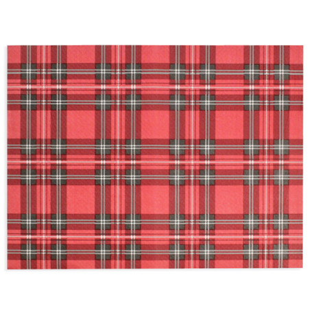 Set de Table en Papier Rouge "Glasgow" 30x40cm 40g/m² (500 Utés)