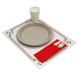 Papieren Placemats 30x40cm "Italia" 40g (1000 stuks)