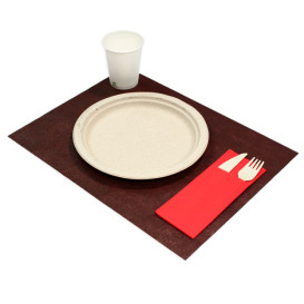 Set de Table en Non-Tissé PLUS Marron 30x40cm (400 Utés)