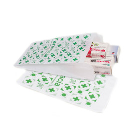 Papieren zak apotheek wit 12+6x20cm (250 stuks) 