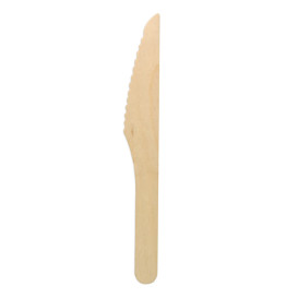 Couteau en Bois Emballé 16,5cm (25 Utés)