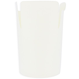 Papieren Take-Out Container 100% ECO Wit 16Oz/480ml (50 stuks)