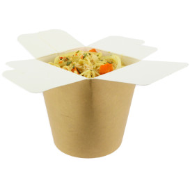 Boîte à Repas 100% ECO Effet Kraft 16Oz/480ml (50 Utés)