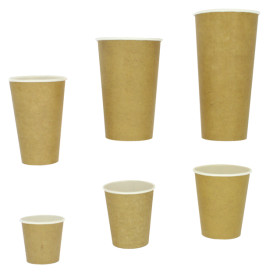 Gobelet Carton Kraft 100% ECO 16 Oz/480ml Ø9cm (50 Unités)