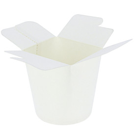 Papieren Take-Out Container 100% ECO Wit 16Oz/480ml (50 stuks)