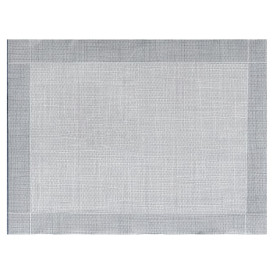 Set de Table papier 30x40cm "Entre Lignes" Gris 40g/m² (1000 Utés)