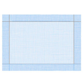 Set de Table papier 30x40cm "Entre Lignes" Bleu 40g/m² (1000 Utés)