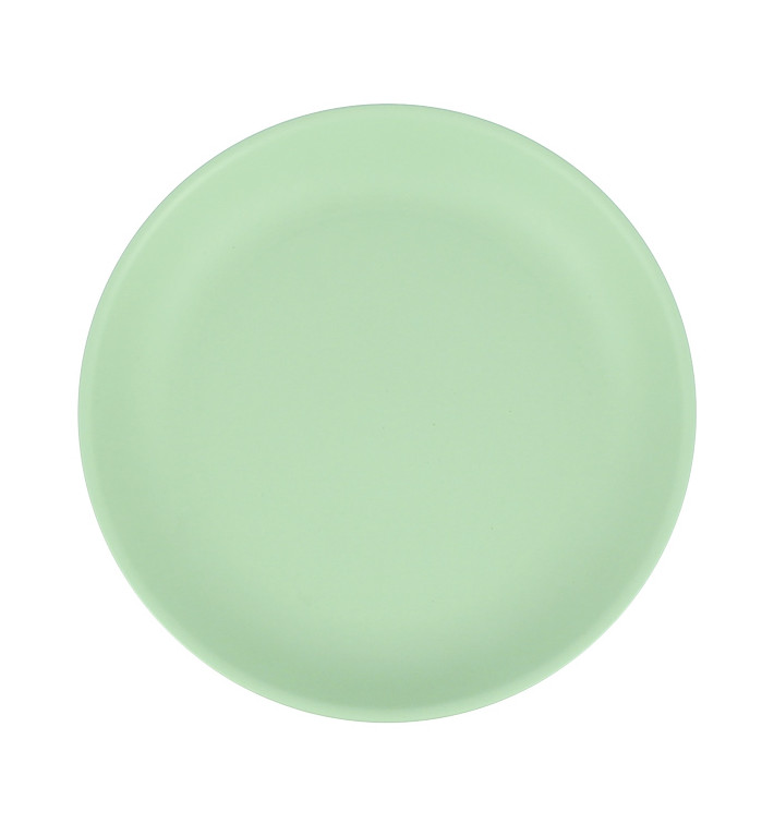 Assiette Réutilisable Durable PP Minéral Vert Ø21cm (54 Utés)