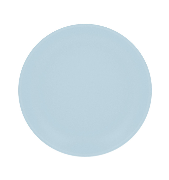 Assiette Réutilisable Durable PP Minéral Bleu Ø27,5cm (54 Utés)