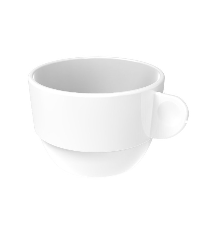 Tasse Réutilisable SAN “Cappuccino” Blanc 166ml (36 Utés)