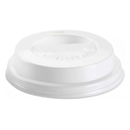 Couvercle Perforé pour Gobelet Carton 7Oz Blanc Ø7,2cm (100 Utés)