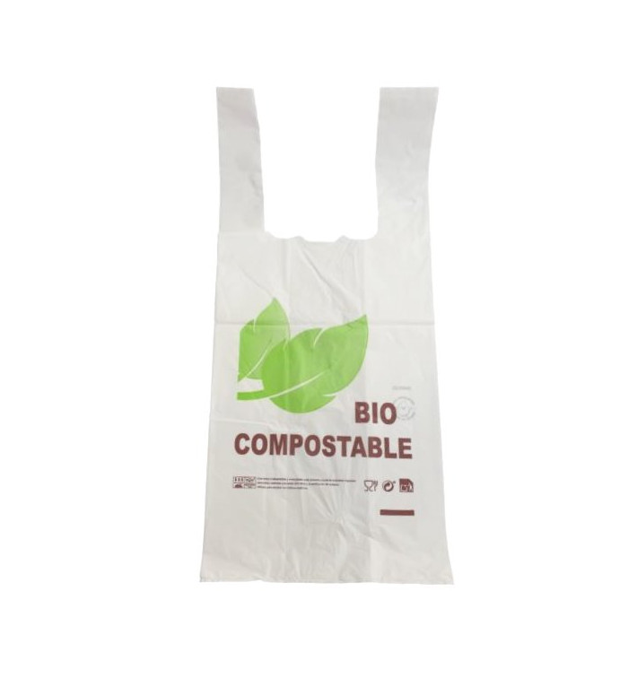 Sac à Bretelles 100% Compostable 35x50cm (100 Utés)