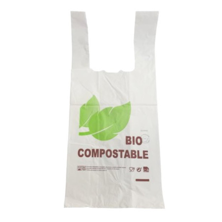 Sac à Bretelles 100% Compostable 35x50cm (100 Utés)