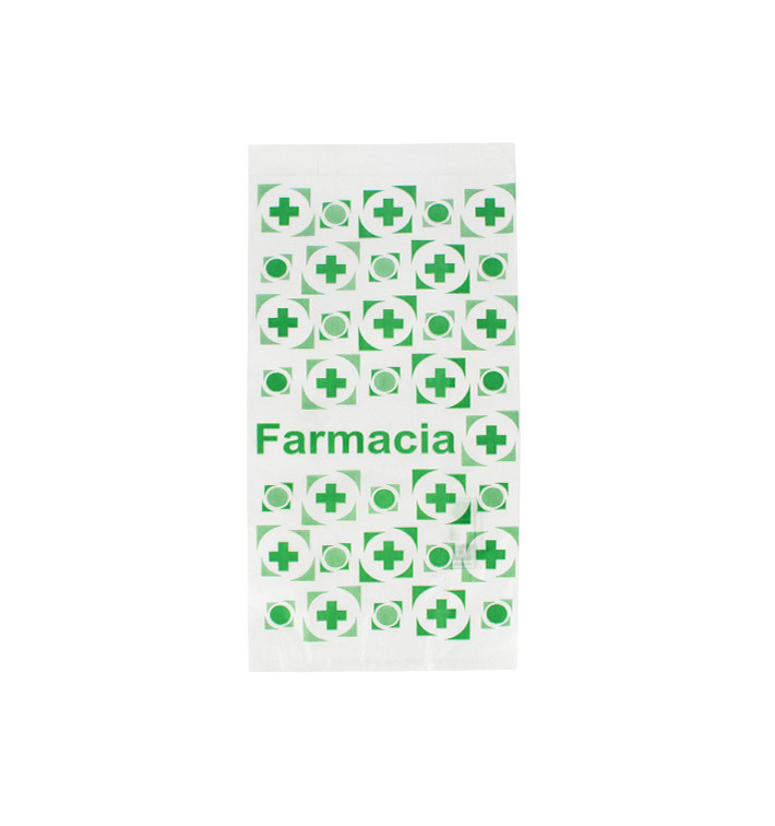 Sac Papier Blanc Pharmacie 14+7x28cm (250 Utés)