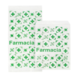 Sac Papier Blanc Pharmacie 14+7x28cm (1000 Utés)