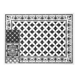 Papieren Placemats 30x40cm "Alhambra" Zwart 50g/m² (1000 Stuks)