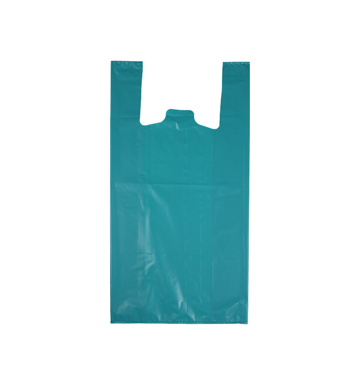 Plastic Hemddraagtassen 70% Gerecycled “Colors” Blauw 42x53cm 50µm (1.000 stuks)