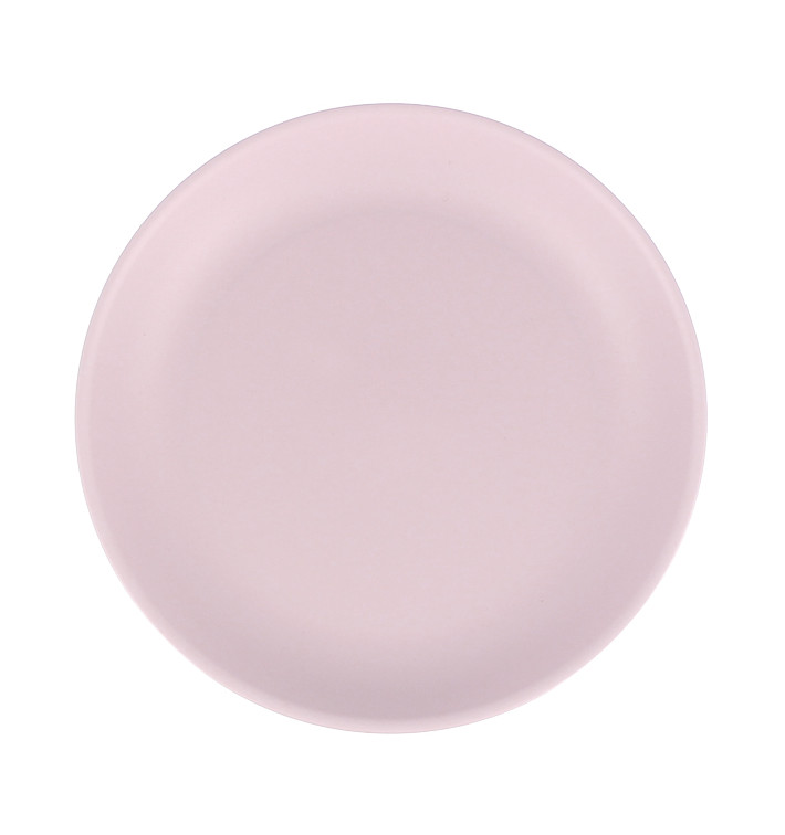 Assiette Réutilisable Durable PP Minéral Rose Ø21cm (54 Utés)