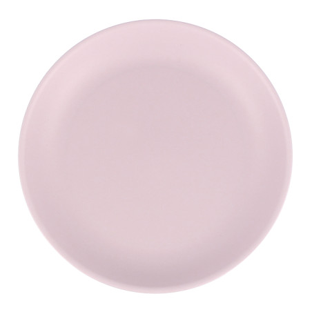 Assiette Réutilisable Durable PP Minéral Rose Ø21cm (65 Utés)