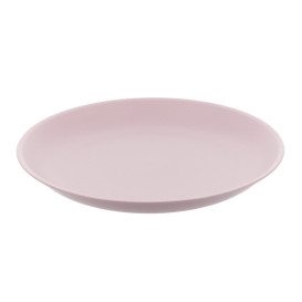 Assiette Réutilisable Durable PP Minéral Rose Ø21cm (54 Utés)