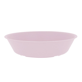 Assiette Réutilisable Durable PP Minéral Rose Ø18cm (6 Utés)