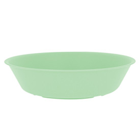 Assiette Réutilisable Durable PP Minéral Vert Ø18cm (6 Utés)