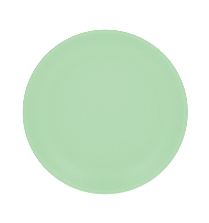 Assiette Réutilisable Durable PP Minéral Vert Ø27,5cm (54 Utés)