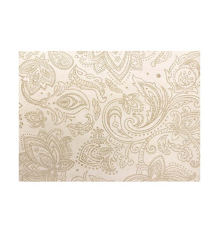 Nappe Rouleau en Non-Tissé 0,4x48m "Mandala" Crème 50g/m² P40cm (6 Utés)