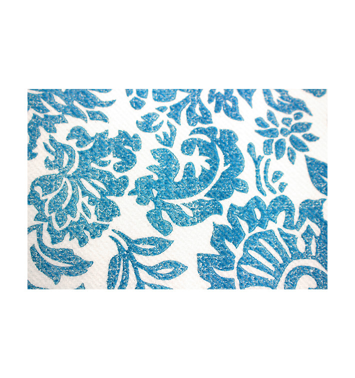 Nappe Rouleau en Airlaid 1,2x25m "Versailles" Turquoise 50g/m² (6 Utés)