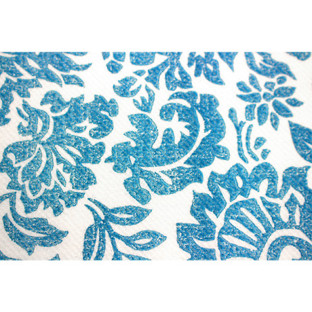 Nappe Rouleau en Airlaid 1,2x25m "Versailles" Turquoise 50g/m² (6 Utés)