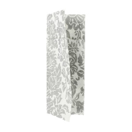 Serviette Kangourou Airlaid "Versailles" Gris 32x40cm 55g/m² (40 Utés)