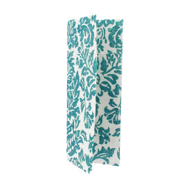 Serviette Kangourou Airlaid "Versailles" Turquoise 32x40cm 55g/m² (800 Utés)