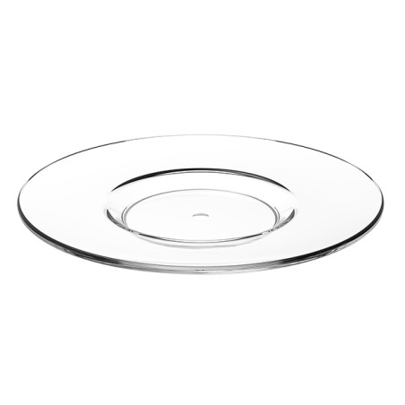 Assiette sous Tasse Réutilisable Durable SAN pour Tasse “Cappuccino” Transparente 166ml (6 Utés)