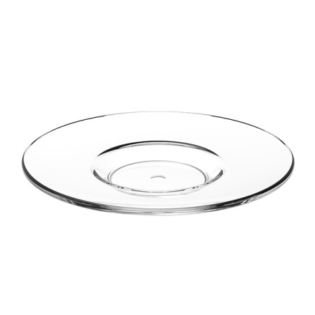 Assiette sous Tasse Réutilisable Durable SAN pour Tasse “Expresso” Transparente 80ml (36 Utés)