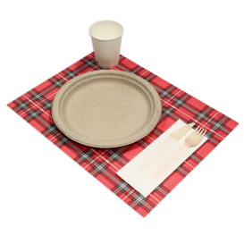 Placemat van Papier Rood "Glasgow" 30x40cm 40g/m² (1.000 Stuks)