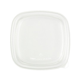 Couvercle Plastique rPET Transparent 17x17cm (50 Utés)