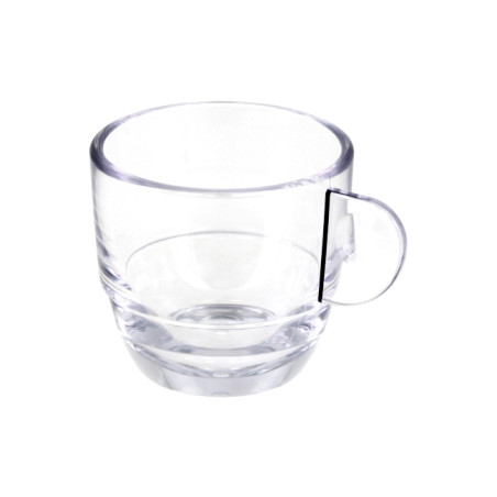 Tasse Réutilisable Durable SAN “Expresso” Transparente 80ml (6 Utés)