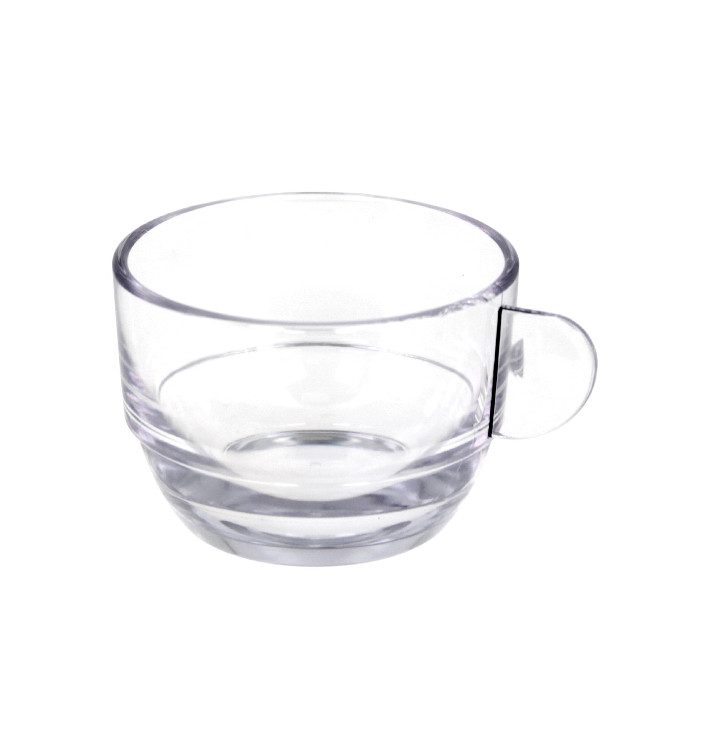 Tasse Réutilisable SAN “Cappuccino” Transparent 166ml (36 Utés)